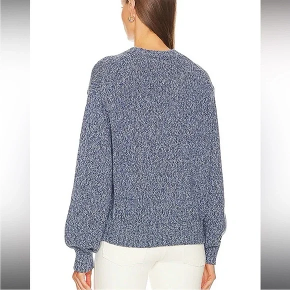 NWT Polo Ralph Lauren Logo Intarsia Pullover in Denim Marl - Small - Picture 3 of 8